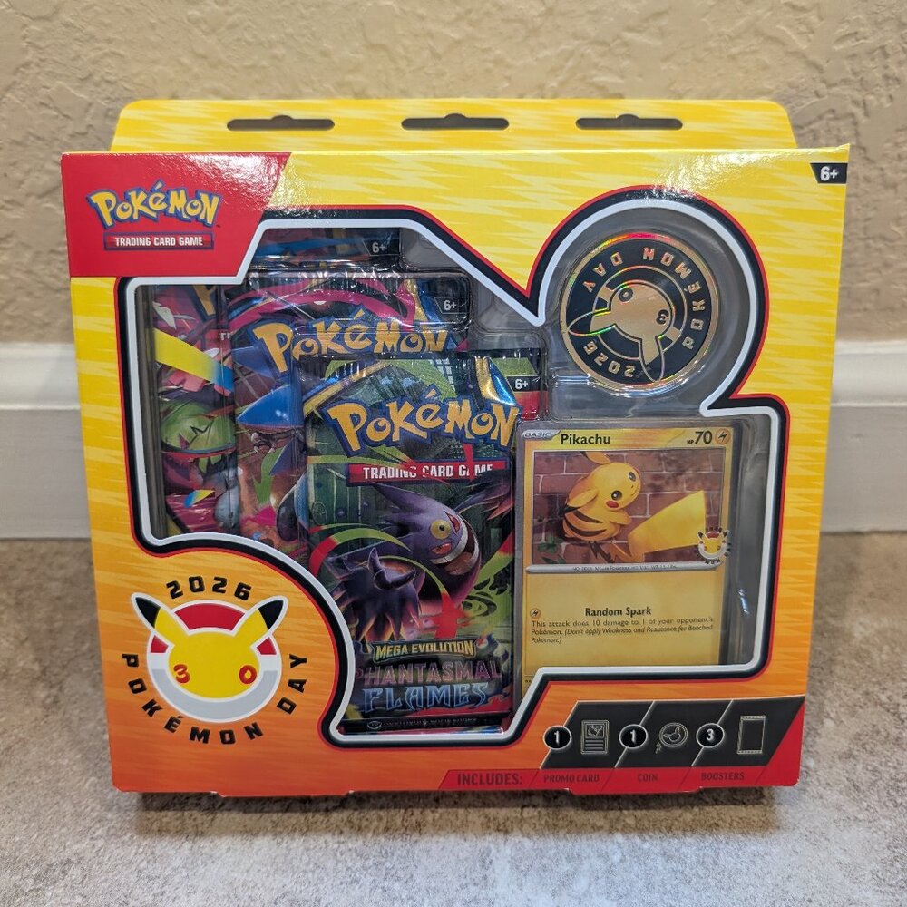 Pokemon Trading Card Game Pokémon Pokemon Day 2026 Collection 3 Booster Promo